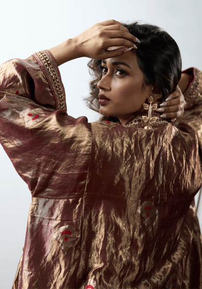 Royal Bronze Kaftan Kurti Set