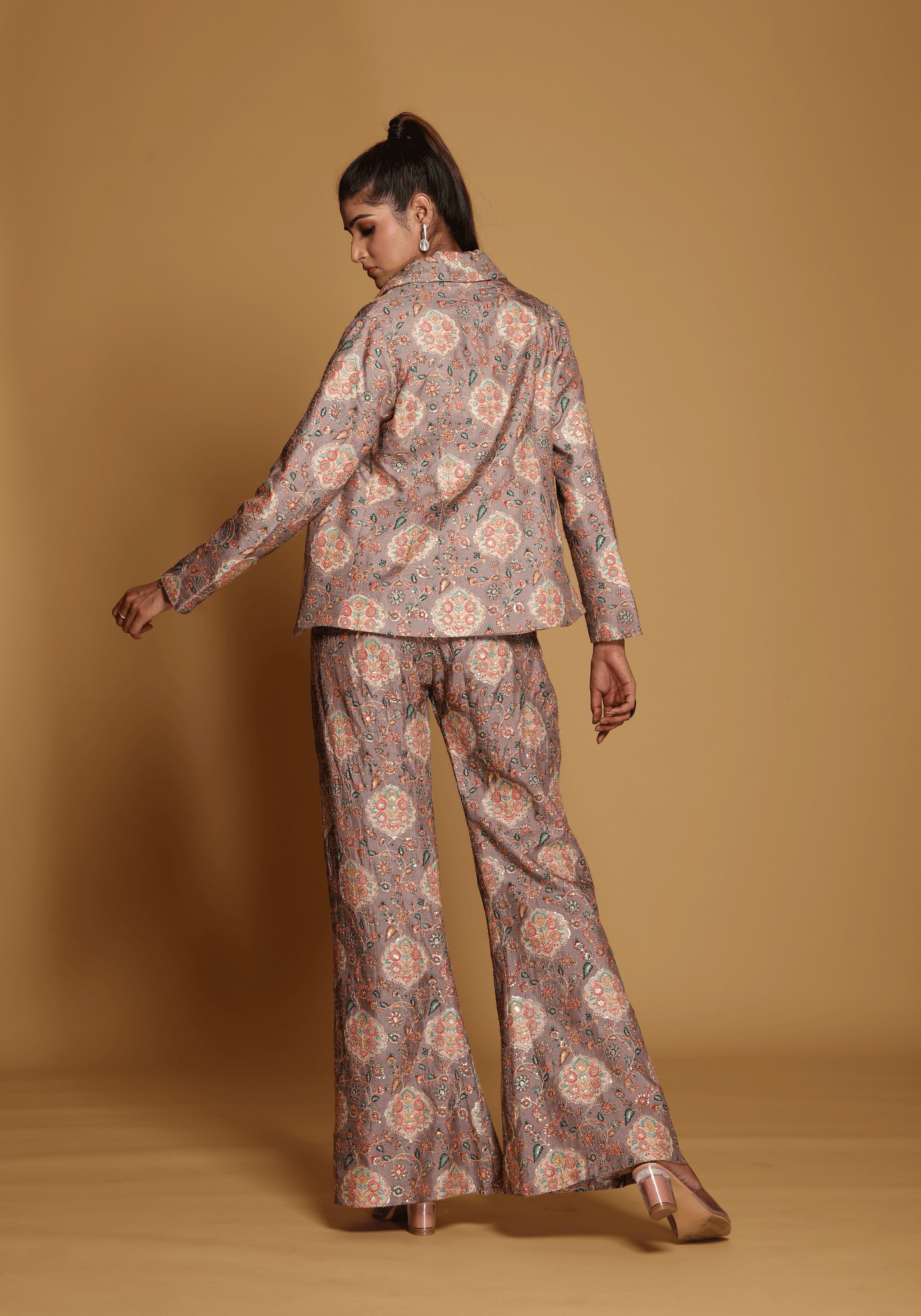 Blush Mirrorwork Co-Ord Set