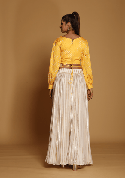 Sunshine Crop Top Lehenga Set