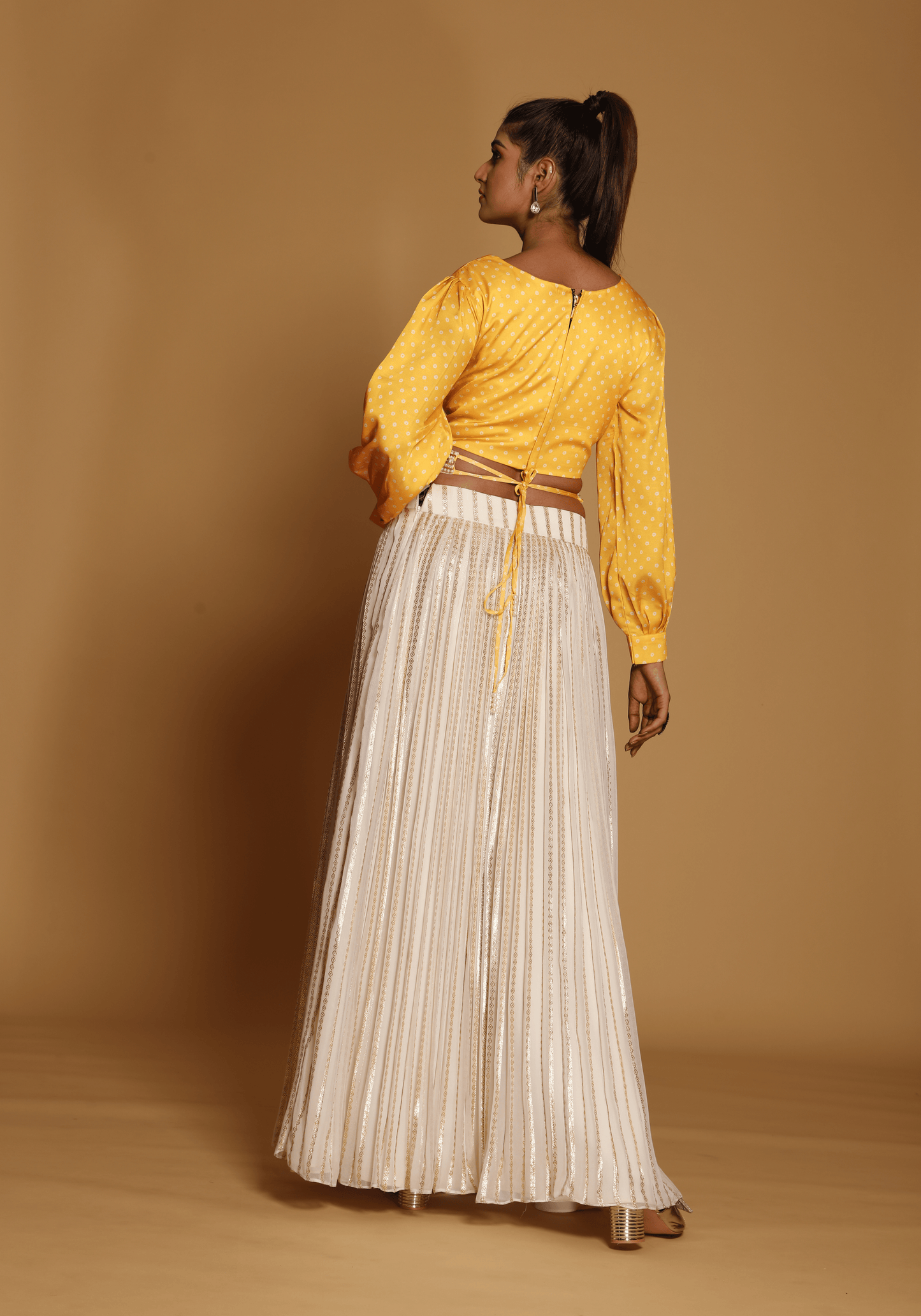 Sunshine Crop Top Lehenga Set
