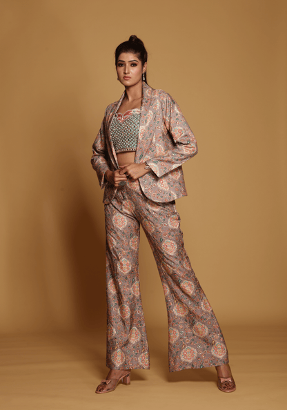 Blush Mirrorwork Co-Ord Set