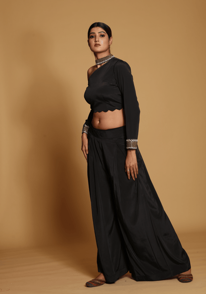 Midnight One-Shoulder Co-Ord Set