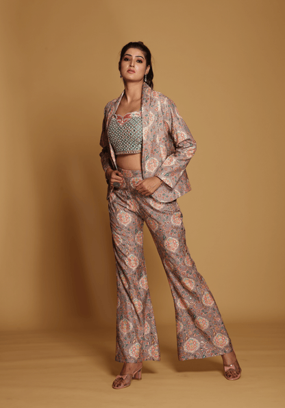 Blush Mirrorwork Co-Ord Set