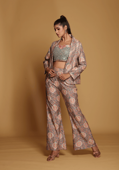 Blush Mirrorwork Co-Ord Set