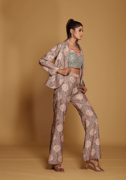 Blush Mirrorwork Co-Ord Set